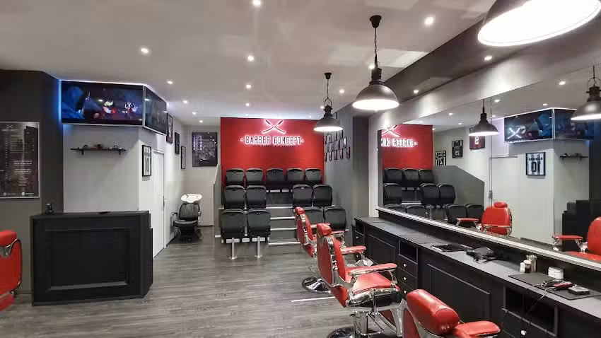 Concept de barbier – Eaux Vives