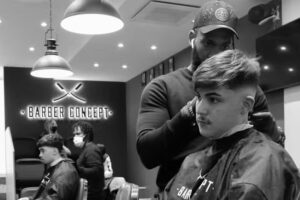 Concept de barbier Rive